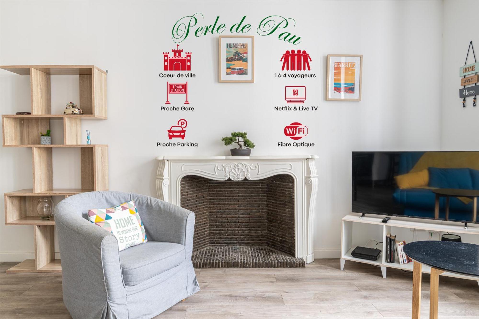 La Perle De Pau Apartment Luaran gambar